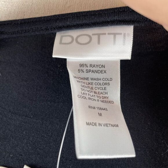 NWT Dotti Black Swim Cover Up Size M - Picture 6 of 7